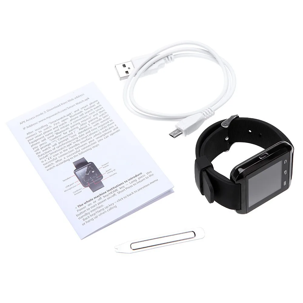 Original Smartwatch U8 Smart Sport Watch Phone Mate U8 smart bluetooth wrist watch U8 Bluetooth For Android IOS Smartphone