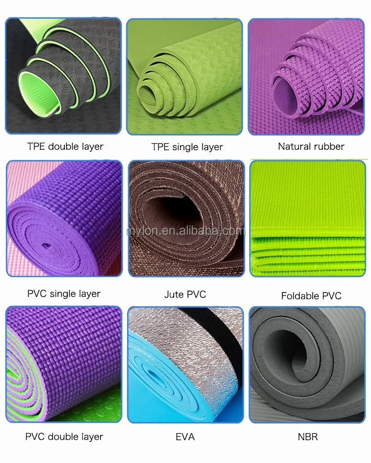 Antifatigue Tpe Pvc Nbr Pu Yoga Yoga Mat/eco Friendly Yoga