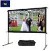 Customized Size 80 90 100 110 120 130 135" 16 9 Outdoor Fast Foldable Portable Front/Rear Projection Screen for HD/4K Projector