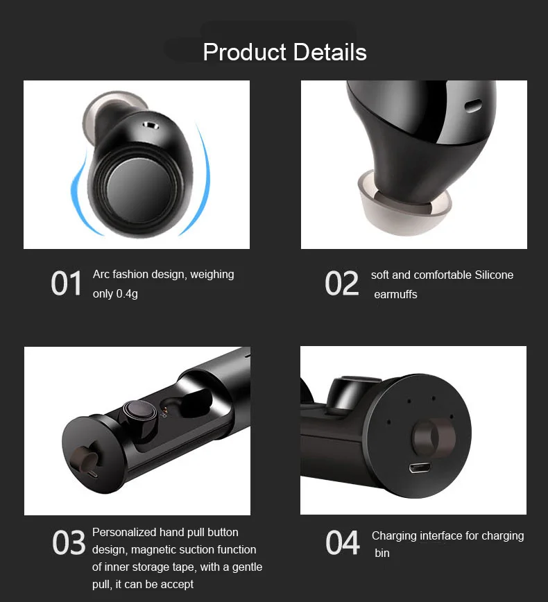 Custom True Wireless Bt Earphone Waterproof Bt Silent Disco Wireless Headphone - ANKUX.COM