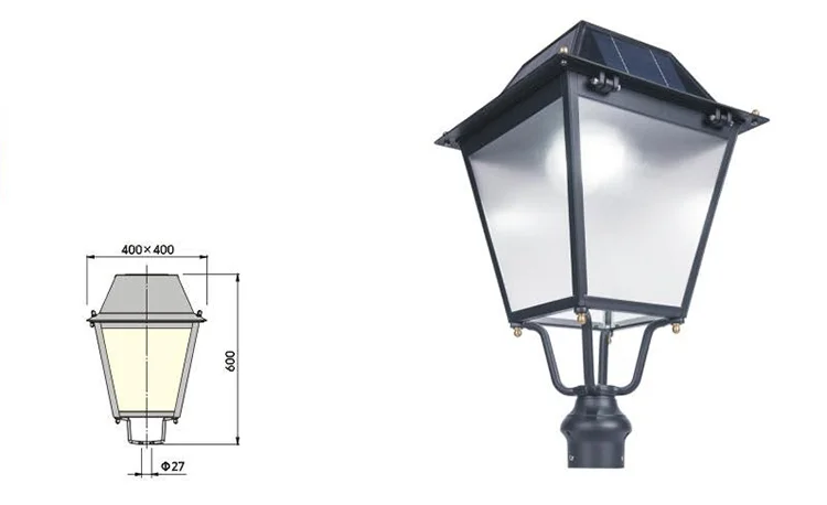 Hot selling antique aluminum alloy IP66 outdoor 10W led solar yard light Smart Systems - ANKUX.COM