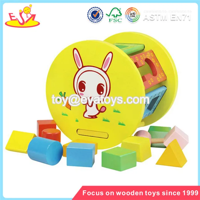 wholesale educational wooden blocks puzzle cube for baby w12d001