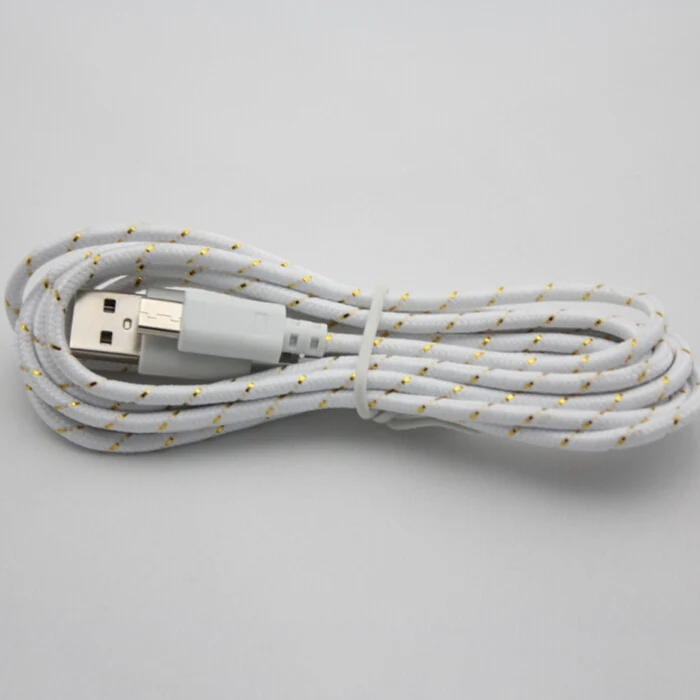 Round nylon braided micro USB chager cable for Samsung Android phone - ANKUX.COM