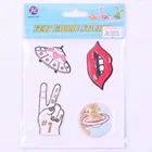 Custom Personalized Embossed 3D Pattern Handbag Phone Label PU puffy Leather puffy Sticker