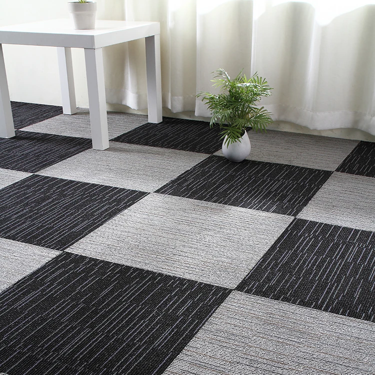 Merika Hot Sale Nylon Material Thick Modular waterproof Commercial Carpet Tiles With PVC Backing