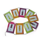 Wholesale custom multi colour advertising bunting flag