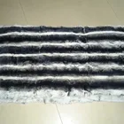 rex rabbit fur plate, dyed chinchilla grey