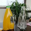 1L 1000ml 1.5L 2L glass handling juice bottle with plastic cap