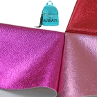 patent holographic pu pvc artificial synthetic metallic glossy pu faux leather material cloth rexine for shoes bag making