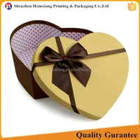 luxury customized logo fancy paper chocolate gift packaging box