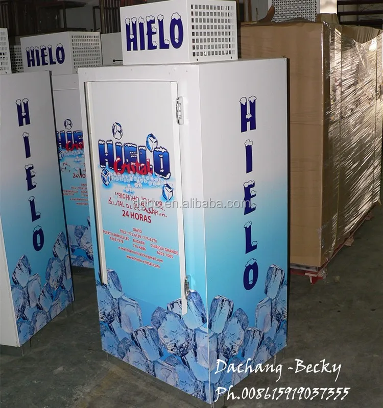 Two Slant Door Bagged Ice Storage Bin with Cold Wall System - China Ice  Merchandiser, Ice Storage Bin