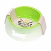 Newest Design PP Plastic Pet Accessories Bowl Double Layers For Food And Water Cheap Pet Bowl Free Sample