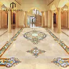 Famous round marble mosaic tile puzzle floor mosaic medallions