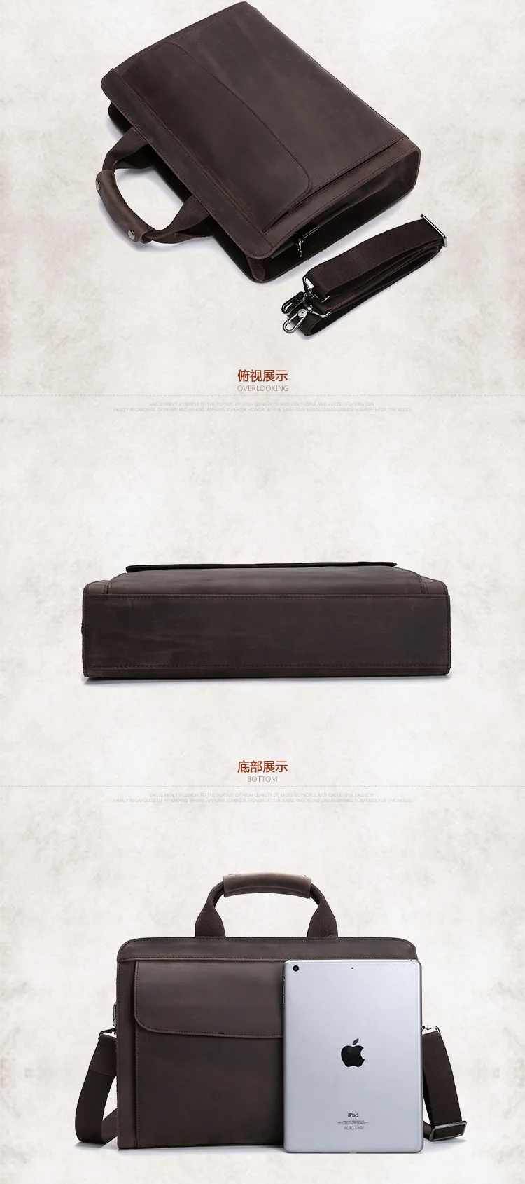 crazy horse leather men briefcase (9)