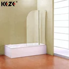 Tempered Shower Door Showers High Quality Tempered Glass Folding Simple Bathtub Shower Door Screen