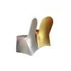 Charming Metallic Spandex Chair Covers, Gold/Bronzing Spandex/Lycra Chair Covers for Wedding and Banquet