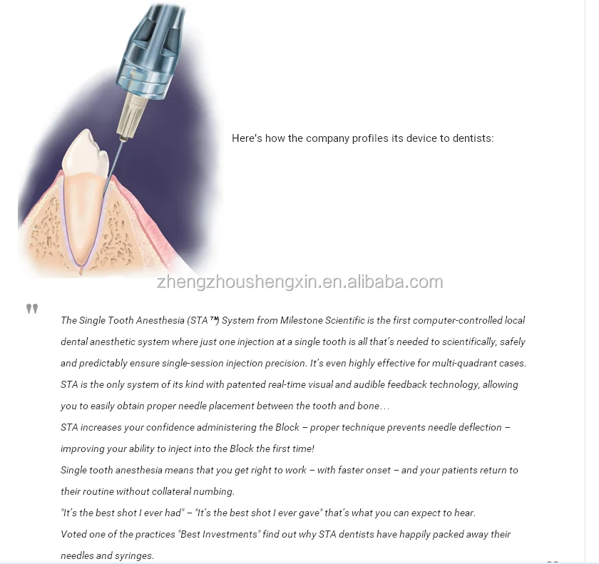 The Single Tooth Anesthesia Apparatus System (sta) Price Buy