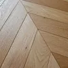 Hot sales smoked and white oiled chevron parquet engineered wood flooring