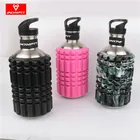 Aonfit Fashion Multi-function Fitness Foam Roller Drink Bottle