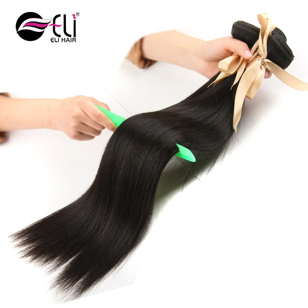 For Black Women Kinky Straight Ebony Yaki Hair Weave Straight