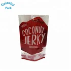 Custom beef jerky plastic packaging bag nylon pe vacuum zipper food packaging nylon bag