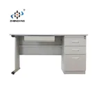 Modern computer desk multi function home office table steel computer table with drawer