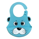 Amazon Lovely type BPA Free Wholesale Bandana Waterproof Bibs Silicone Baby Silicone