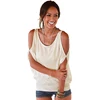 Popular Casual blouse Cold Shoulder Fashion clothes Summer Ladies Tops T-shirt women