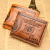 100 US dollar debossed logo captain america wallet for man
