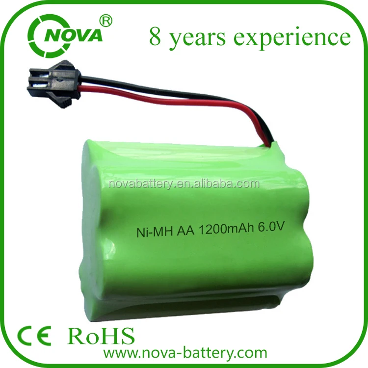 Nimh 6.0v 1200mah Aa Rechargeable Battery Pack For Solar Light Buy