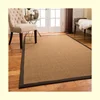 100% Natural fiber sisal jute rug brown colour eco sisal floor area rug
