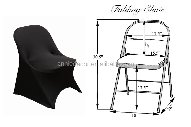 China Factory White Folding Spandex Chair Cover For Event Banquet