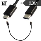 0.25m Black 11 USB-C 3.1 Type C Male to USB Micro 5P 2.0 Type-B Male Cable Adapter Cord For Mobile /Computers