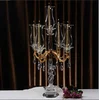 80 cm tall crystal candle holder,big crystal candlestick for wedding