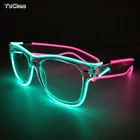 Wholesale Product New Style Double Color EL Wire Glasses Holiday Lighting Event Party Decoration