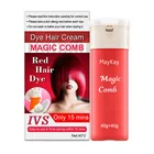 Dye Dyed A Black Genuine Plant Hair Dye Agent At Home Artifact Bubble Pure Black Magic Comb Dyed Hair Cream