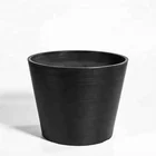 AYT14-007 cheap black decorative indoor nursery mini plastic flower pot
