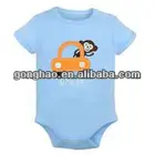 100% cotton jersey baby clothes with cute embroidery