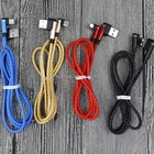 Double Right Angle Data USB Cable For Type C Mobile Phones Aluminum