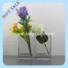 square glass vases for flower arrangement