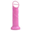 XISE sex toy dildos manufacturer XS-OWB10006 Strap-On silicone dildo soft 7.20 inch pink penis Curved lifelike dildo for women