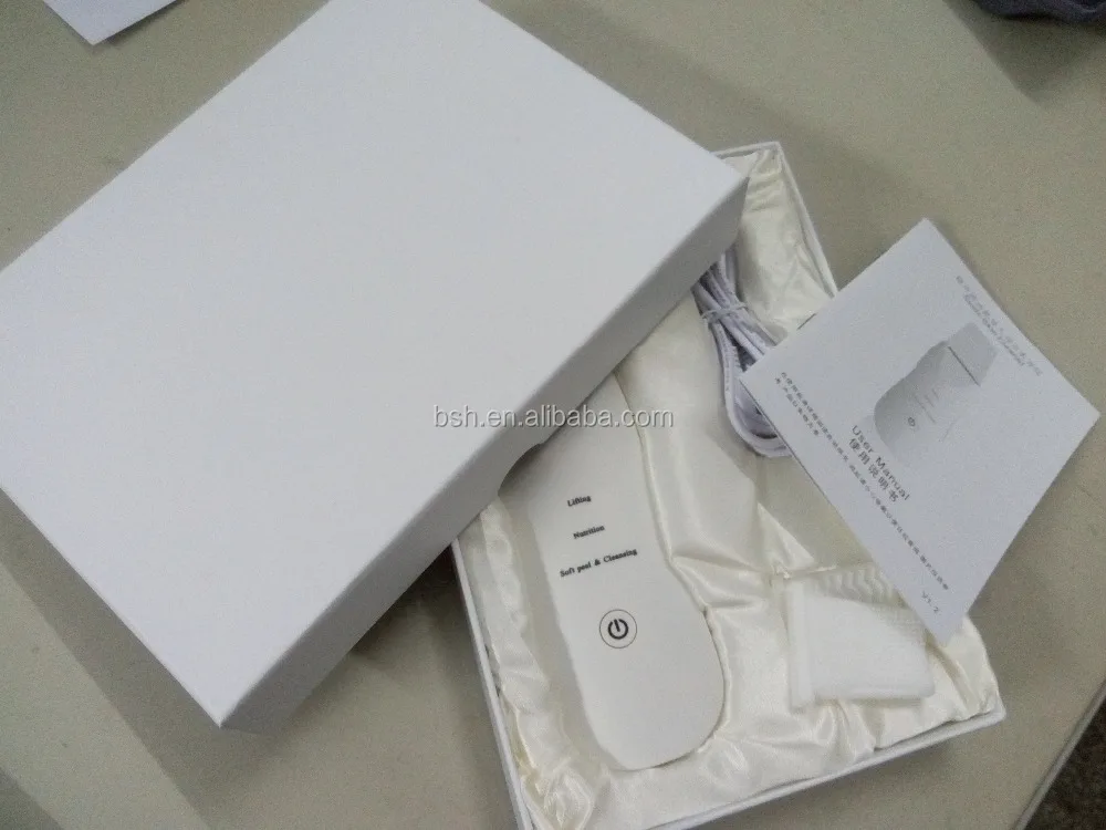 Handheld Ultrasonic Micro Dermabrasion Facial Skin Scrubber Beauty Spatula