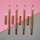 private label aluminium lip gloss pen brush