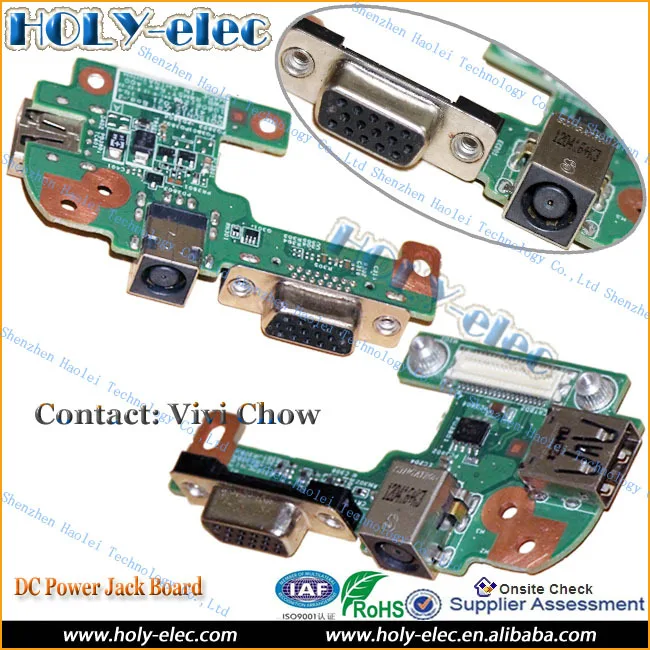 Genuine OEM 48.4IF05.011 DC Jack VGA USB PCB Board for Dell Inspiron 15R N5110 CRT 10808-1(PJ449)