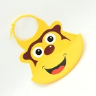 Top Manufacturing FDA approved Waterproof Bib Baby Silicone Bib Easily Wipes Clean
