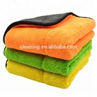 Wholesale quick drying double sided plush car detailing microfiber nano fiber cloth
