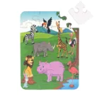 2.5mm Thickness Die Cut Family Party Game Kids Adults All Ages Wild Animals Paper Jigsaw Puzzle Toy