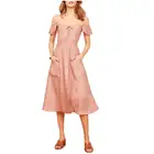 Factory Price Fashion Ladies Off-shoulder Linen Women Dress
