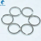 Bulk 16mm Silver Plated Metal Thin Wire Flat Round Key Ring Split