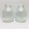 630ml transperate glass vessel for orchid tissue culture with plastic lid with hole wholesale